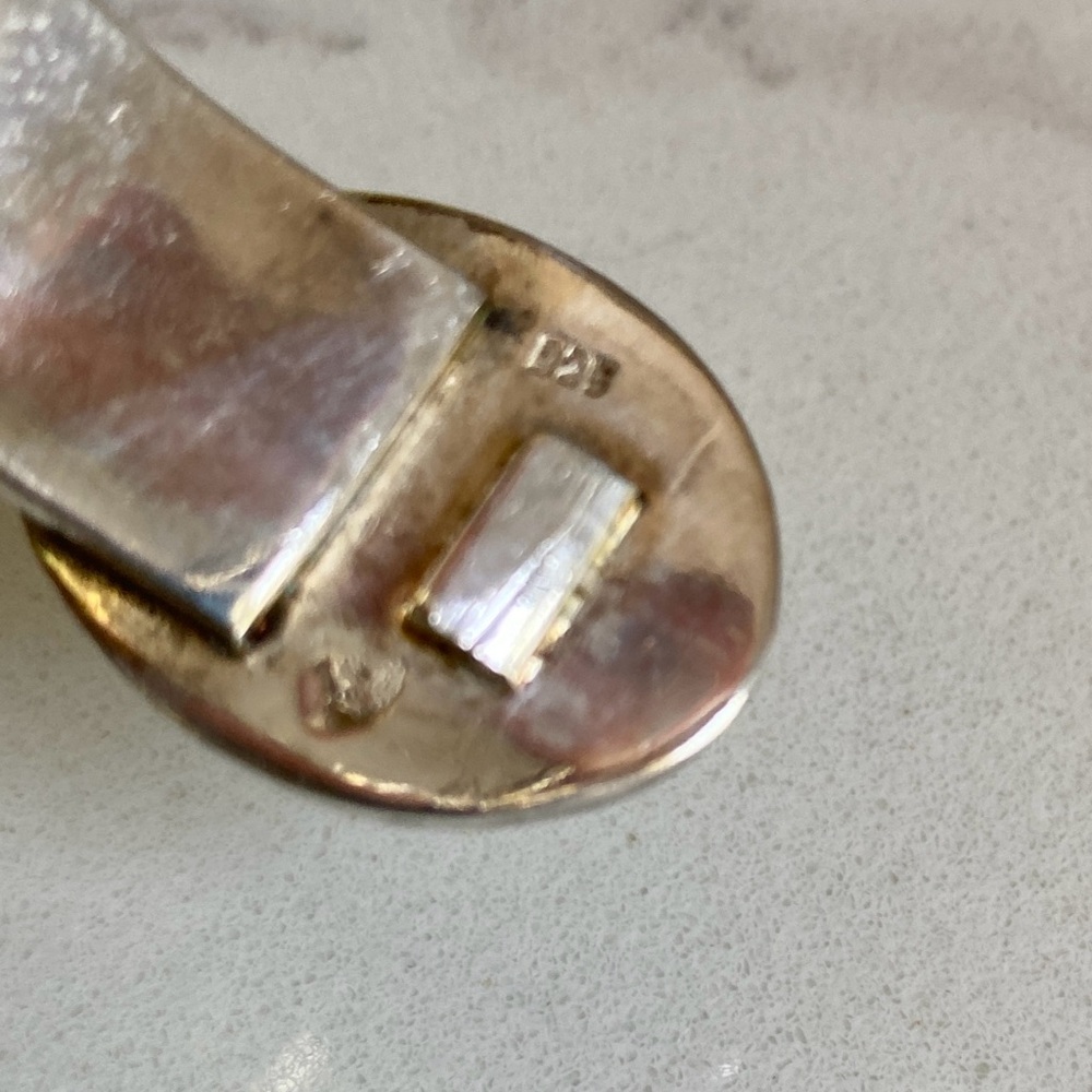 Heavy Silver Bangle - Picture 3 of 5